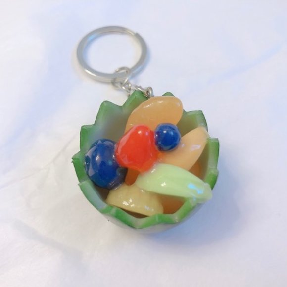 NEW Watermelon Keychain Fruit Keychain Resin - Picture 3 of 14
